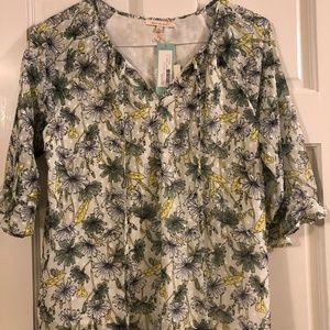 NWT Skies are Blue Printed Blouse